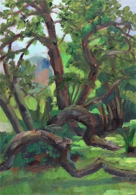 untitled; oil on board, 50 x 35 cm, 2020