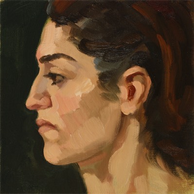 Ece; oil on canvas, 30 x 30 cm, 2013