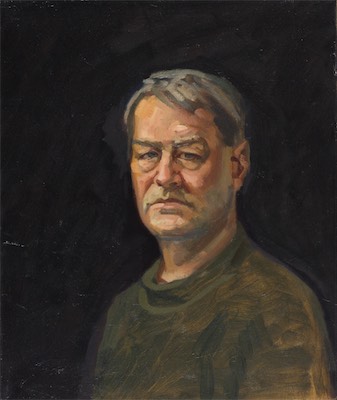 Self-Portrait; oil on canvas, 50 x 40 cm, 2014